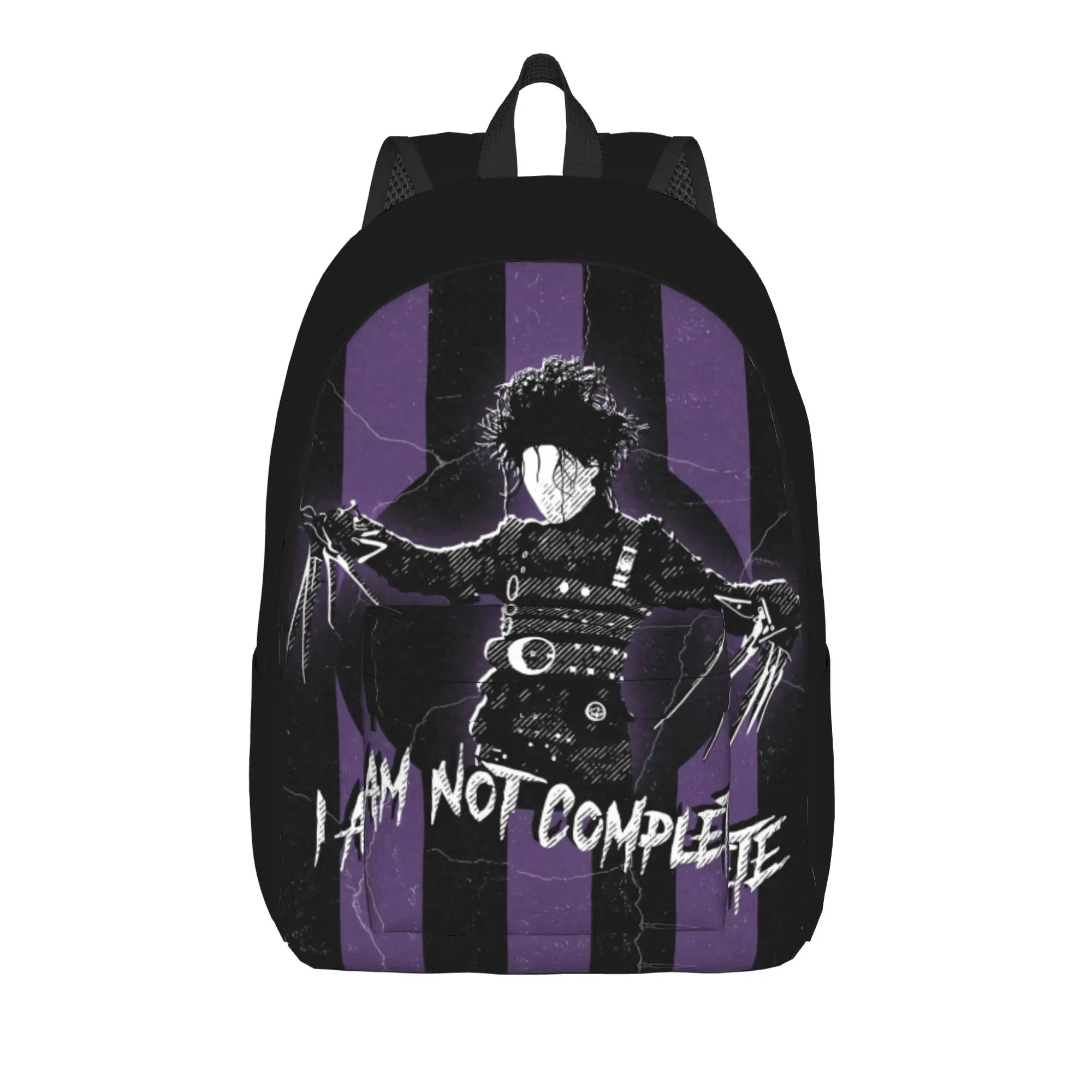 Edward Scissorhands Backpack  Cycling Backpacks Female Colorful Breathable School Bags Kawaii Rucksack