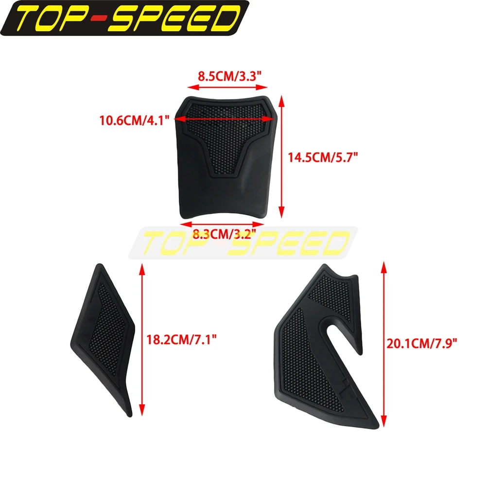 For YAMAHA Tenere 700 Rally Adventure 2025 Rubber Gas Fuel Tank Sticker Scratch Resistant Protector Waterproof Motorcycle Decals