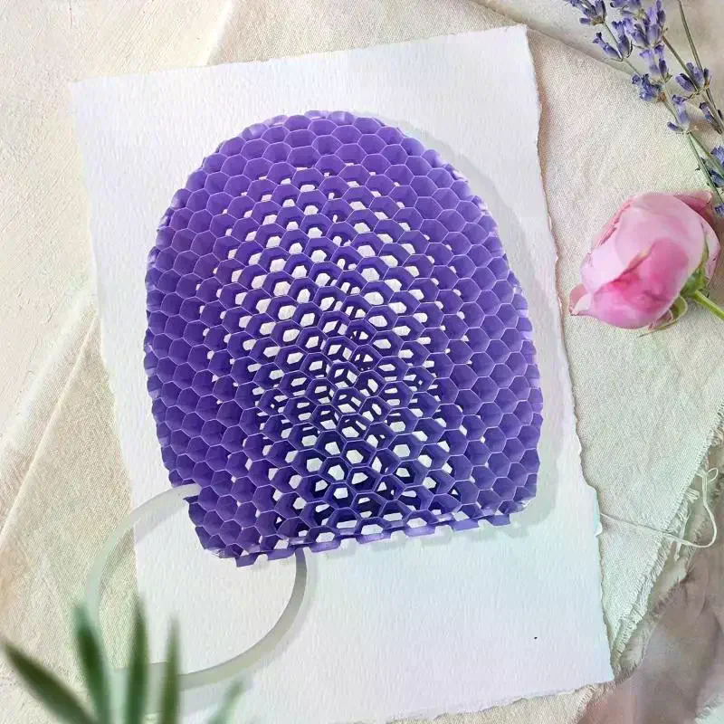 1Pcs Honeycomb Exfoliating Shower Finger Caps Body Scrub Cleansing Bath Mitt Breathable Odorless Skin Care Tool Multi-Color