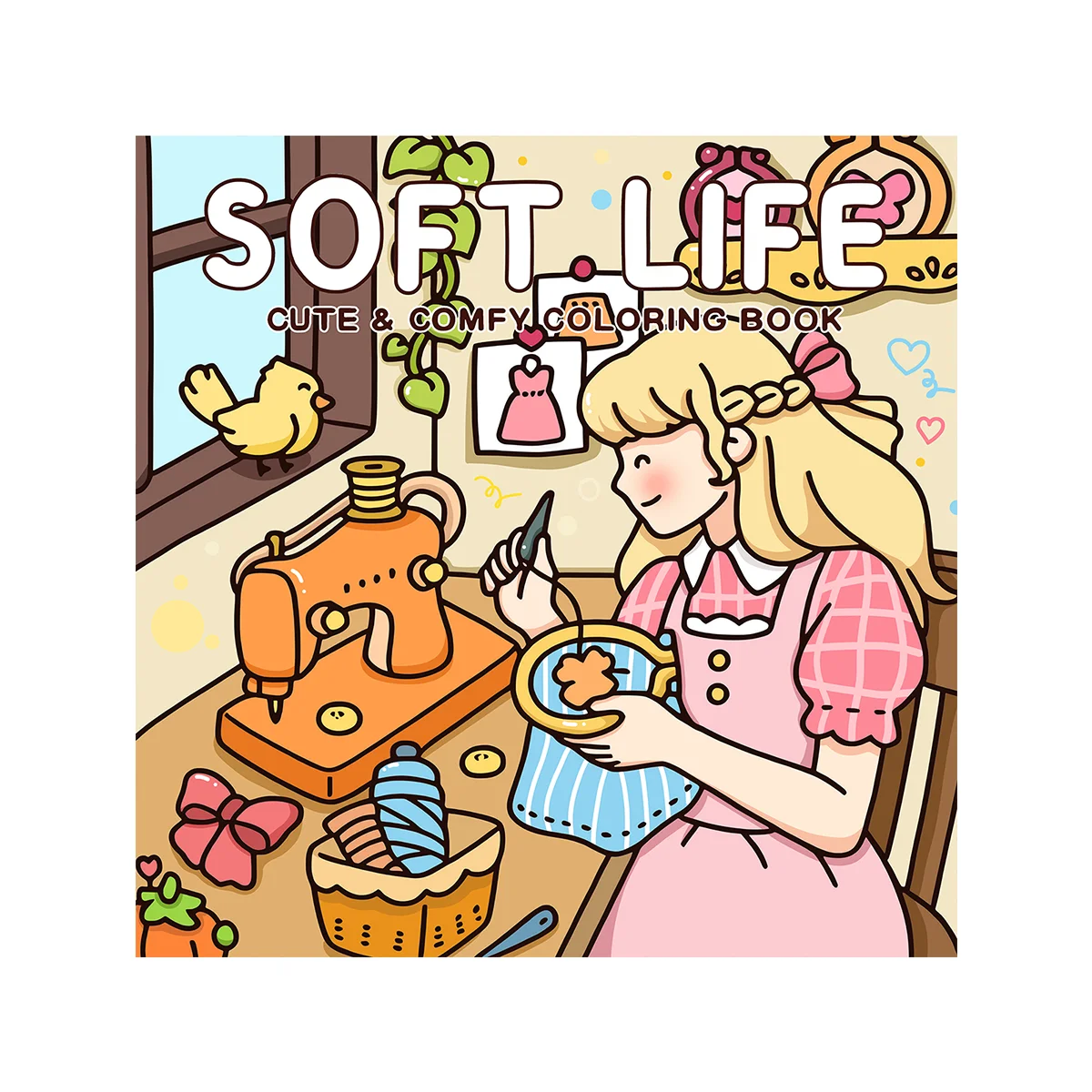 SOFT LIFE LEUK & COMFY kleurboek voor volwassenen Leuke cartoonpatronen tekenboek Perfect schildercadeau voor feest en verjaardag - afbeelding 2