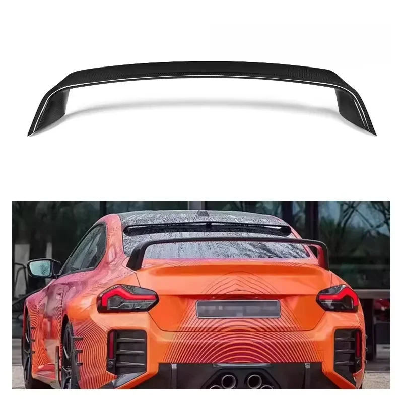 For BMW M2 G87 2023+ MP Dry Carbon Fibre Spoiler Tail Fins Rear Spoiler Guide Wing Rear Wing Body Kit Car Accessories Decoration