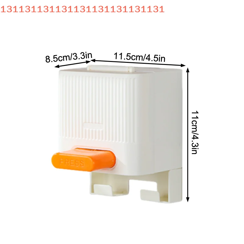 Home Bathroom Storage Organizer for Makeup Cotton Swabs Automatic Press Cotton Swab Dispenser Box with Dustproof Lid