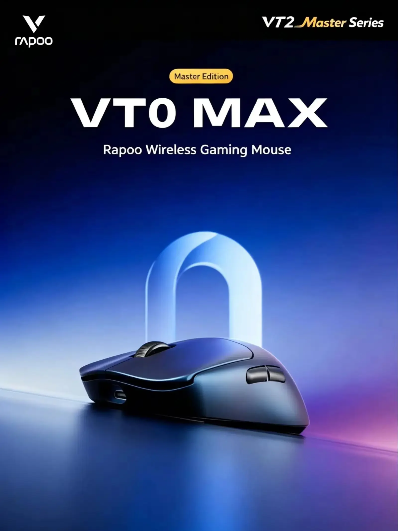 

Rapoo VT0 MAX Master PAW3950/PAW3398 Dual 8KHz Wireless Gaming Mouse 49g Ultra Lightweight Nordic54H20 45000DPI Ergonomic for PC