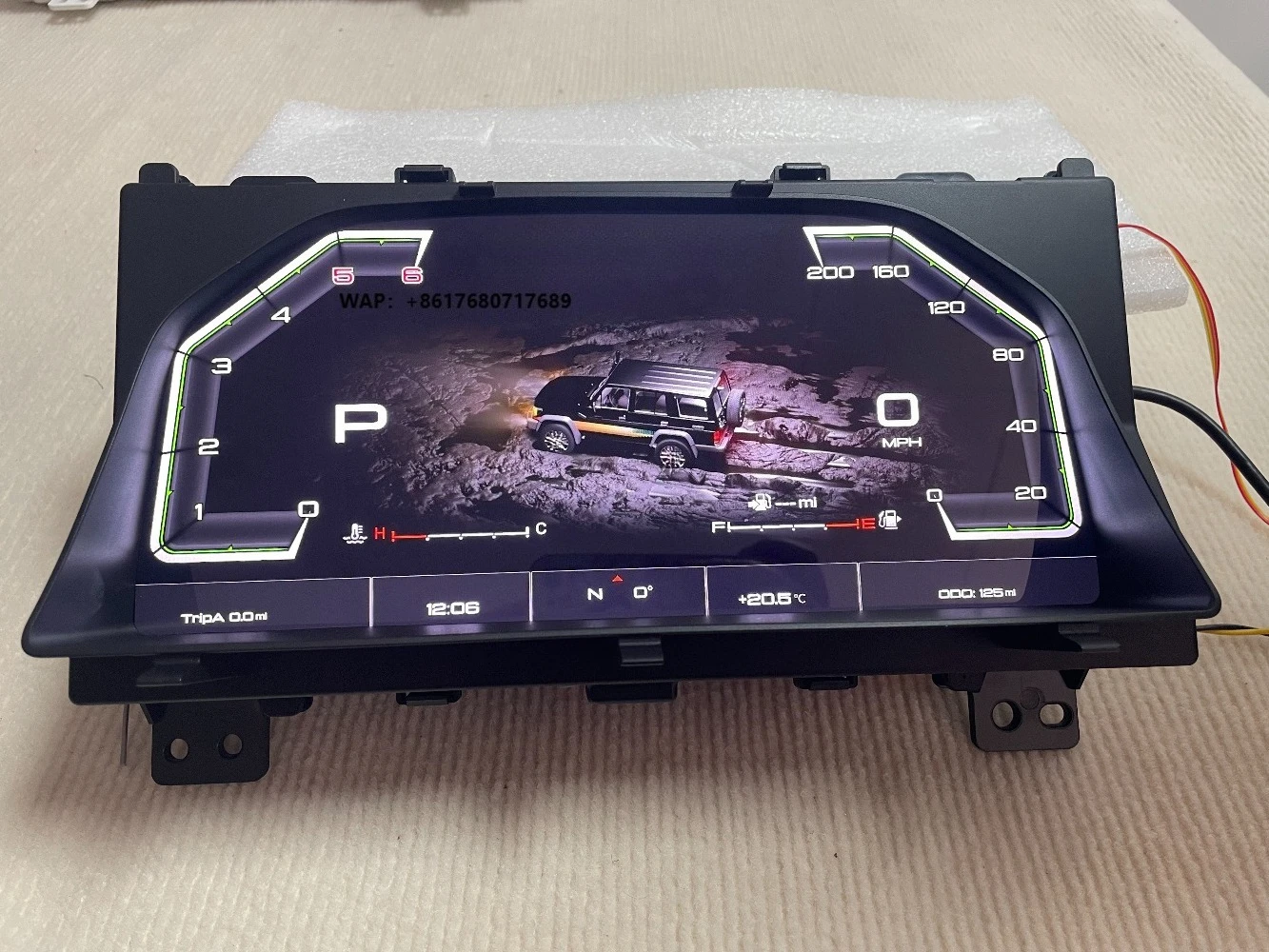 

Full LCD Car Digital Cluster for Land Cruiser LC70/76/78/79 2008-2021 12.3" Speedometer Retrofit/Upgrade Kit