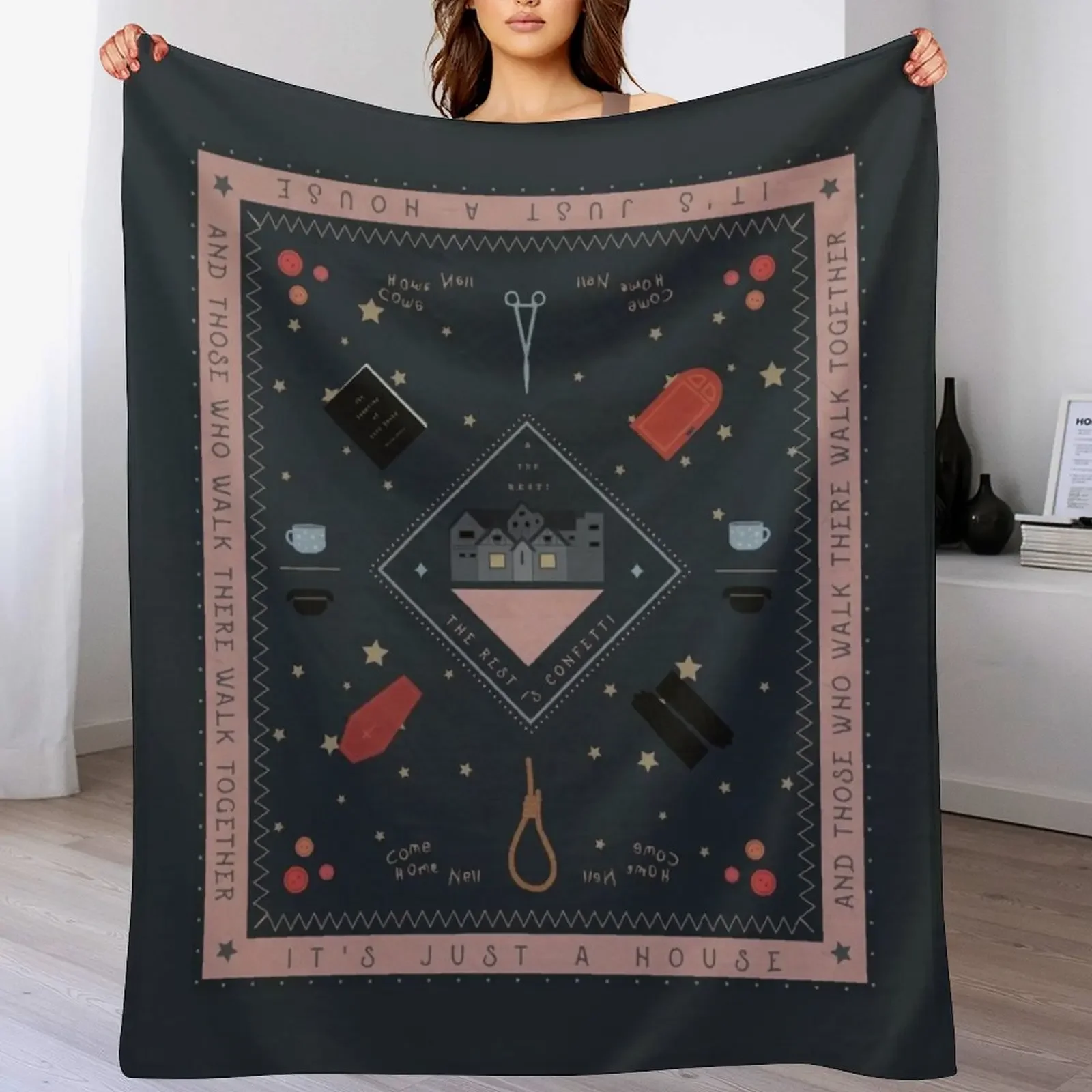 

the haunting of hill house Throw Blanket Cute Plaid Bed for sofa Single Blankets