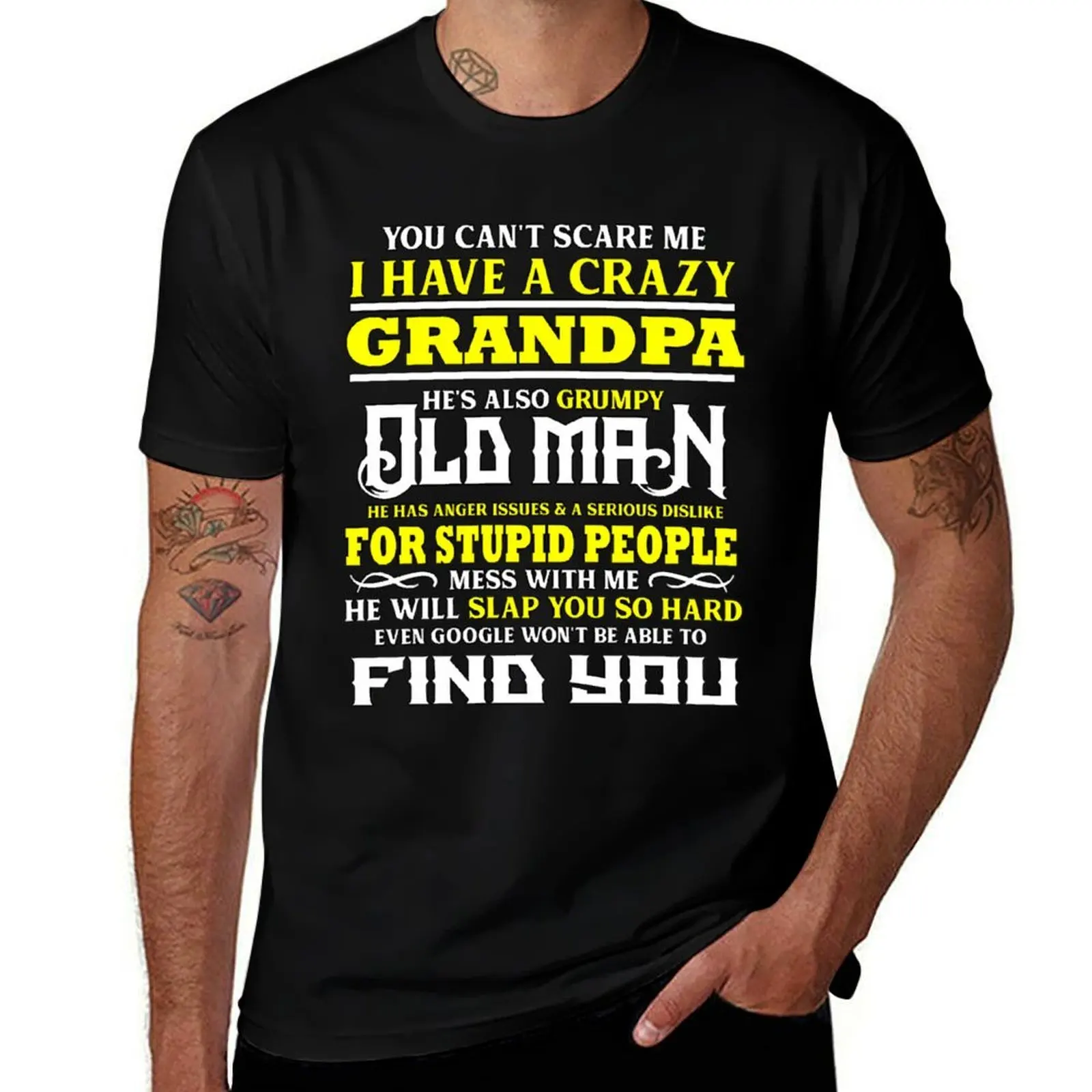 

Crazy Grandpa Old-man Google Grandfather Pap Gift T-Shirt t shirts designer t shirt for man 100 percent cotton T-Shirt
