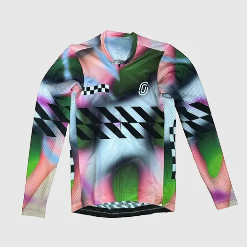 Imagen 2 del producto 2025 Ostroy Camiseta de ciclismo de manga larga de verano para hombre, camiseta para bicicleta de montaña y carretera, Maillot para deportes al aire libre, ciclismo