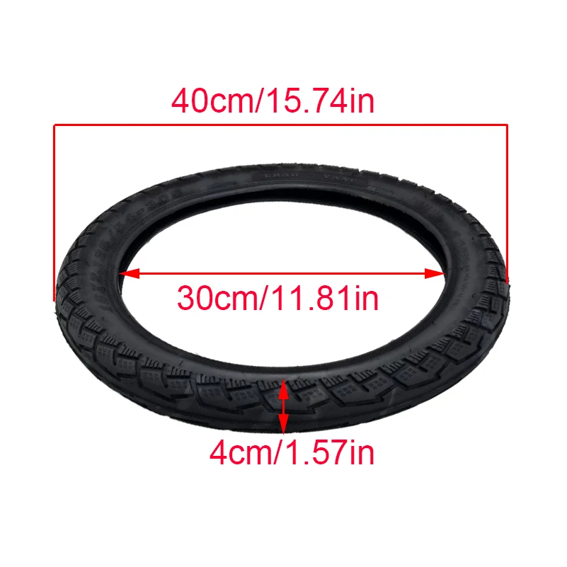 16X2.125 Electric Scooter Tires Electric Bicycle Gas Electric Scooter Accessories Inflatable Inner and Outer Tires 16 X 2.125