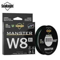 Línea de pesca SeaKnight marca W8 II serie 500M 8 hebras línea de PE trenzada avanzada anti-UV línea de pesca con revestimiento a prueba de agua de mar
