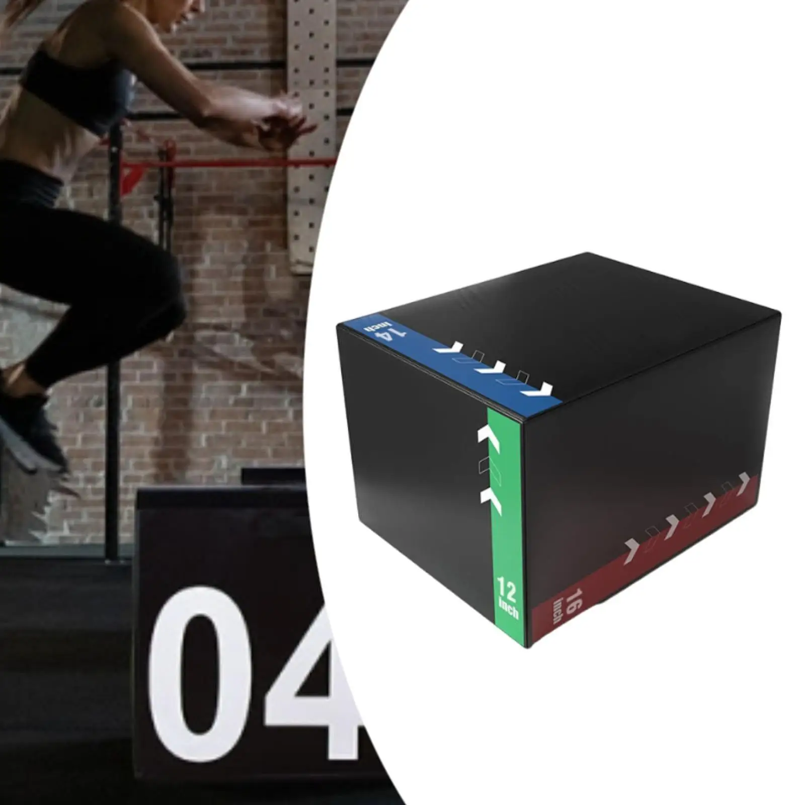 Plyometric Jump Box Heavy Duty Versatile Step up Box for Workout Gym Home,Home Exercise Conditioning Strength Training Plyo Box