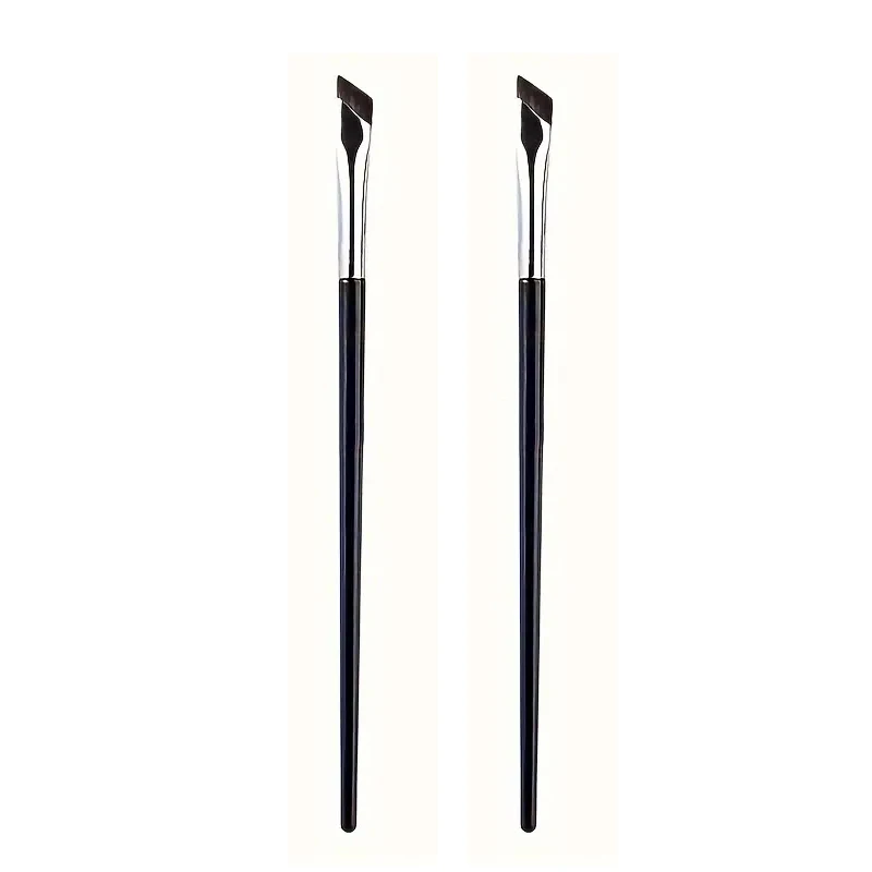 2/5 Stück Karsyngirl Upgrade Blade Eyeliner-Pinsel, ultradünn, feiner Winkel, flacher Augenbrauenpinsel unter den Augen, platz präzise Detailpinsel