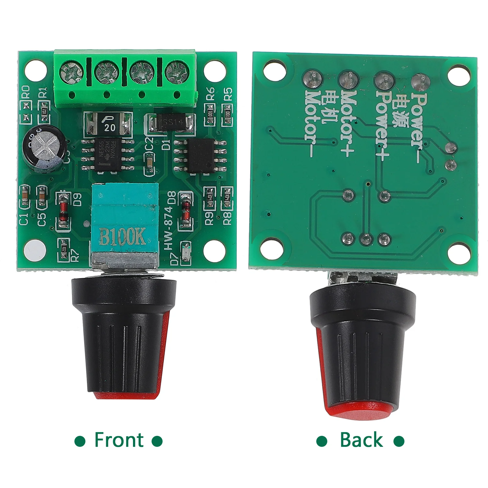 

Pwm Dc Motor Speed Controller 1.8V-12V Adjustable Low Voltage Module For Motor Speed Control Driver Electrical Equipment