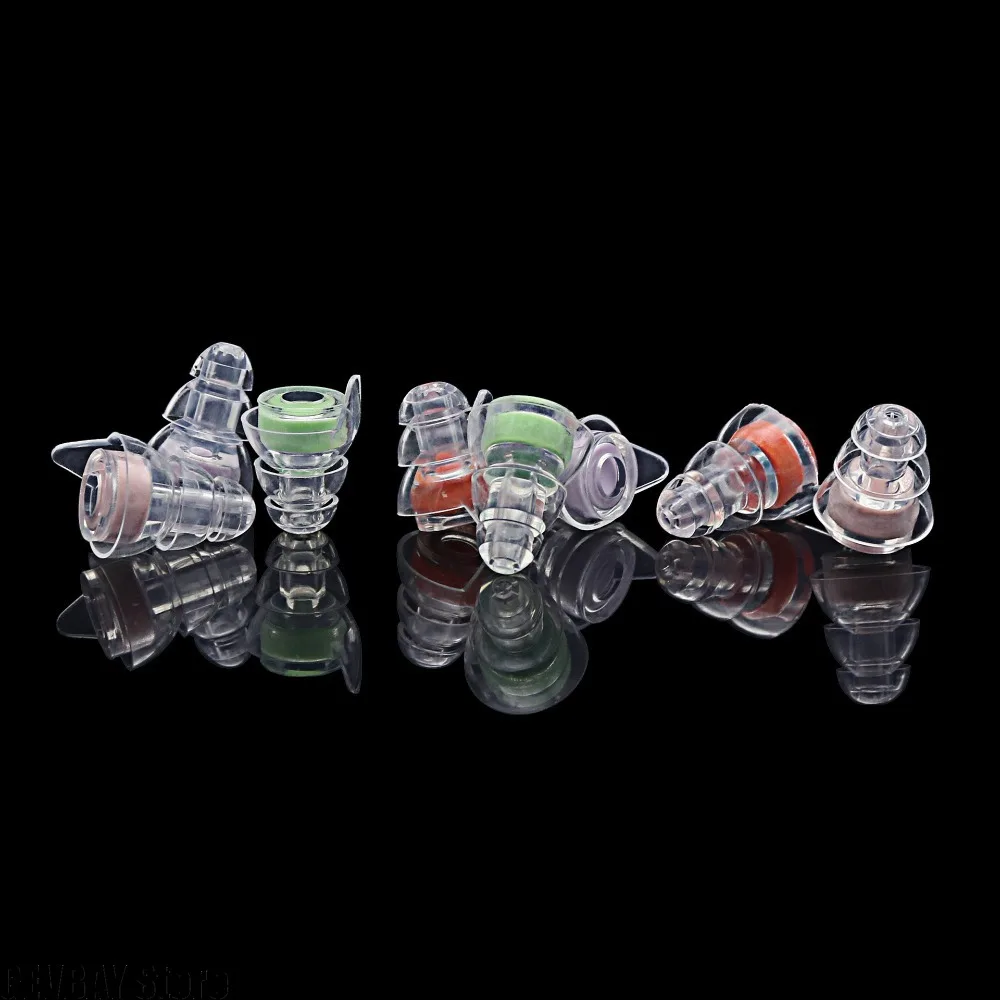 A Pair of Three-layer Liquid Silicone Earplugs Anti-noise Memory Foam Sleeping Sound Insulation and Noise Reduction Ear Caps