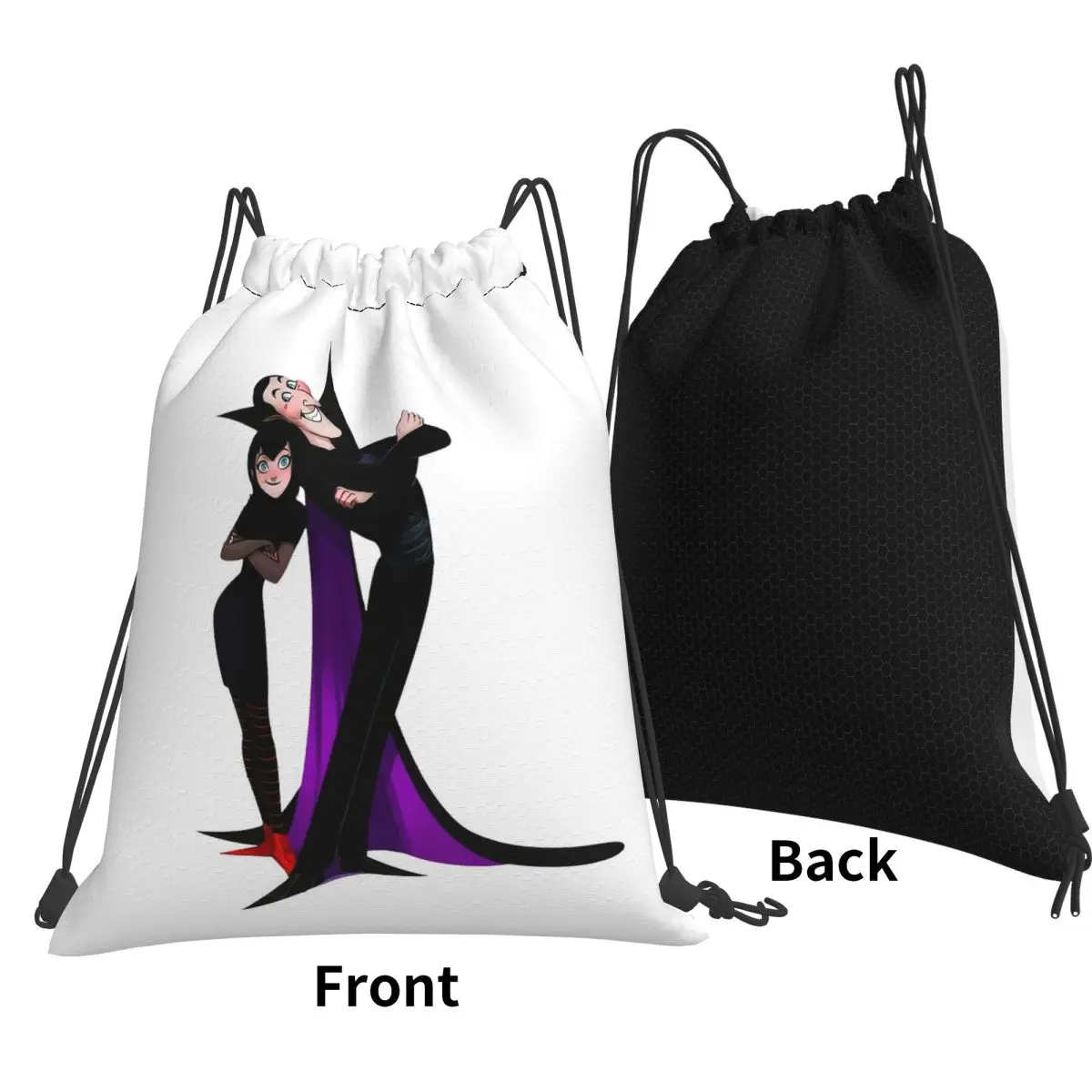 Father N Daughter Transylvania Backpacks Casual Drawstring Bags Sports Bag Book Bags for Travel Students