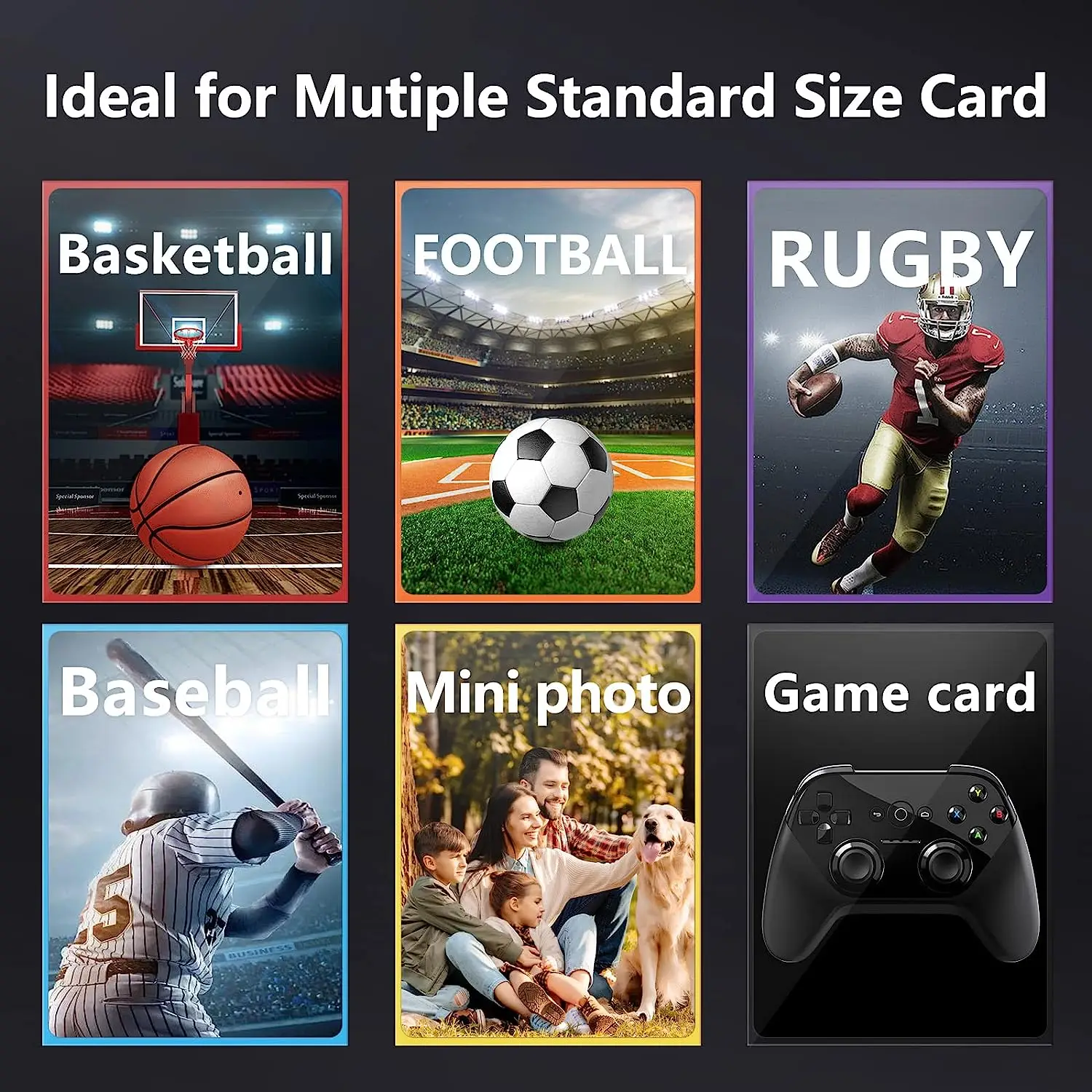 Sharkbang New Arrival 100pcs/Lot Holo Card Sleeves 66x91mm Laser Kpop Holders For Postcards Films Game Cards Photocard Protector view 4