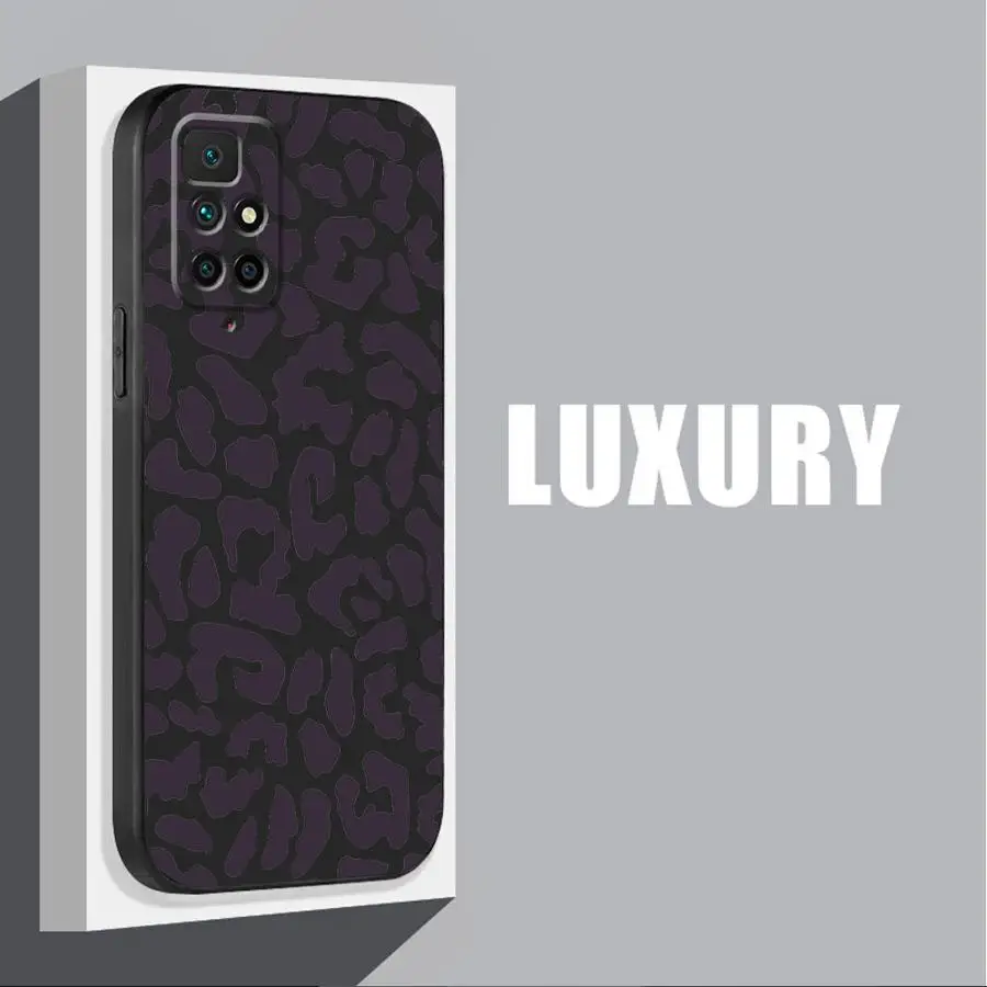 Fashion Sexy Leopard Pattern Cover Phone Case for Redmi Note 11 Pro 9 8 7 10S 12S 9S 11S 10 Pro 12 9T 8T 10 13 TPU Soft Shell