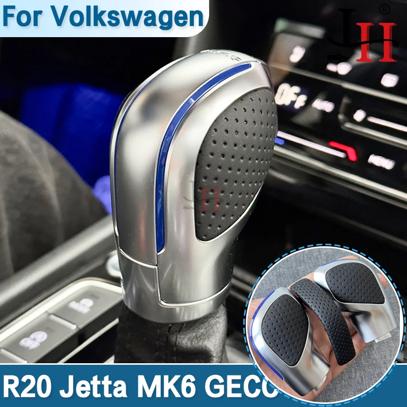 

For VW Golf 6 7 R Dsg Gear Shift Knob Side Cover Gti Passat B7 B8 Cc R20 Jetta Mk6 Gli Dsg Emblem Gear Knob