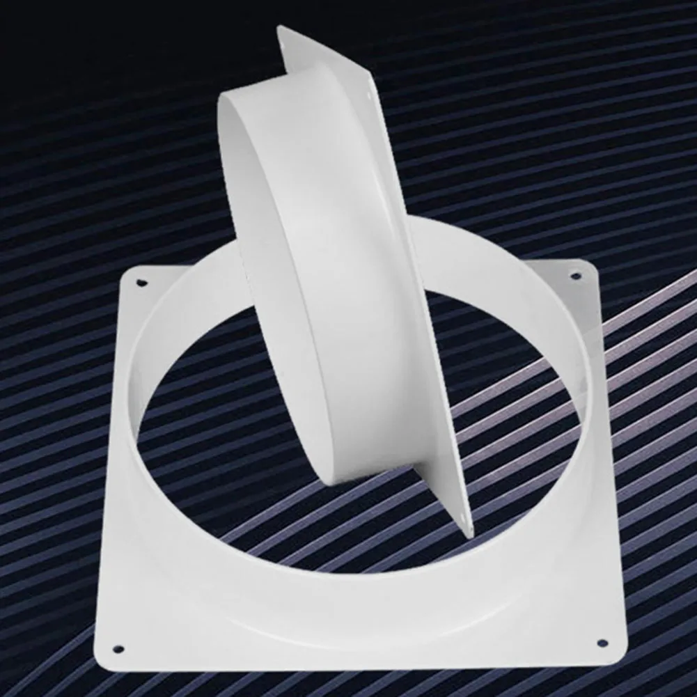 Conexão de flange interface de flange conveniente para tubo de escape de ar condicionado móvel material abs 100mm 150mm 200mm disponível