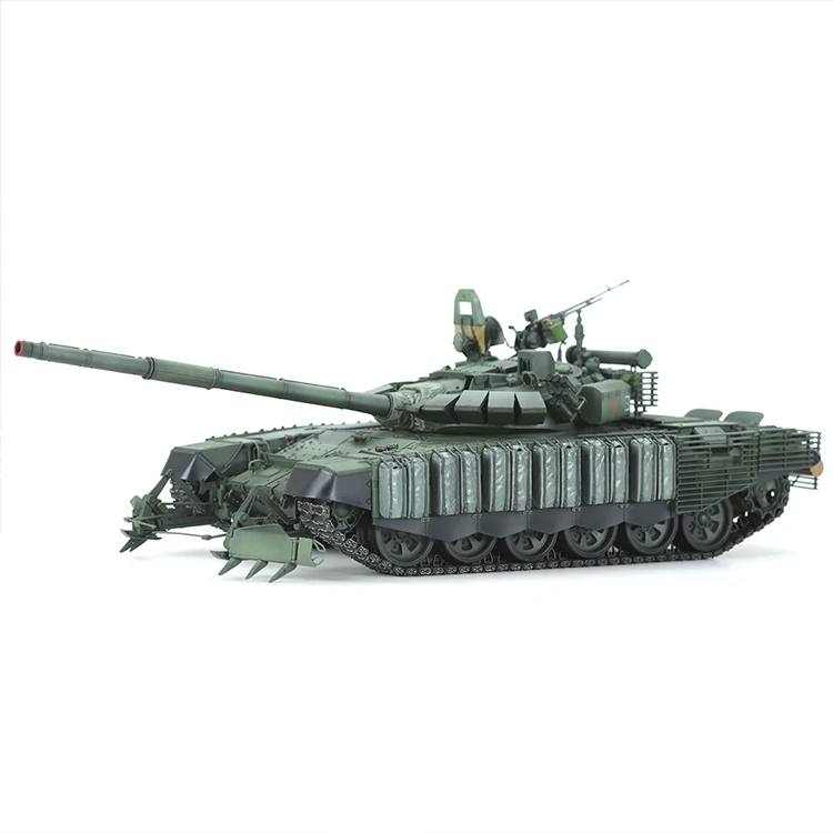 MENG Kit modello in scala di carro armato assemblato TS-053S Carro armato da battaglia principale russo T-72B3M con sistema Minesweeper KMT-8 Edizione limitata 1/35