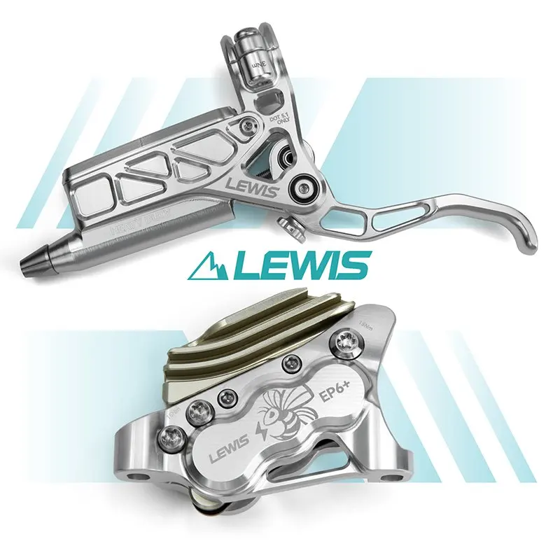Lewis EP6+ Axialzylinder, 6 Kolben, hydraulische Scheibenbremse für EMTB und E-Motorräder