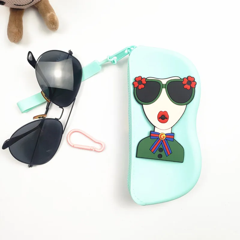 متعددة الوظائف سيليكون نظارات حقيبة مقاوم للماء الغبار سيليكون النظارات حقيبة التخزين العناصر الصغيرة حقيبة السفر هدية