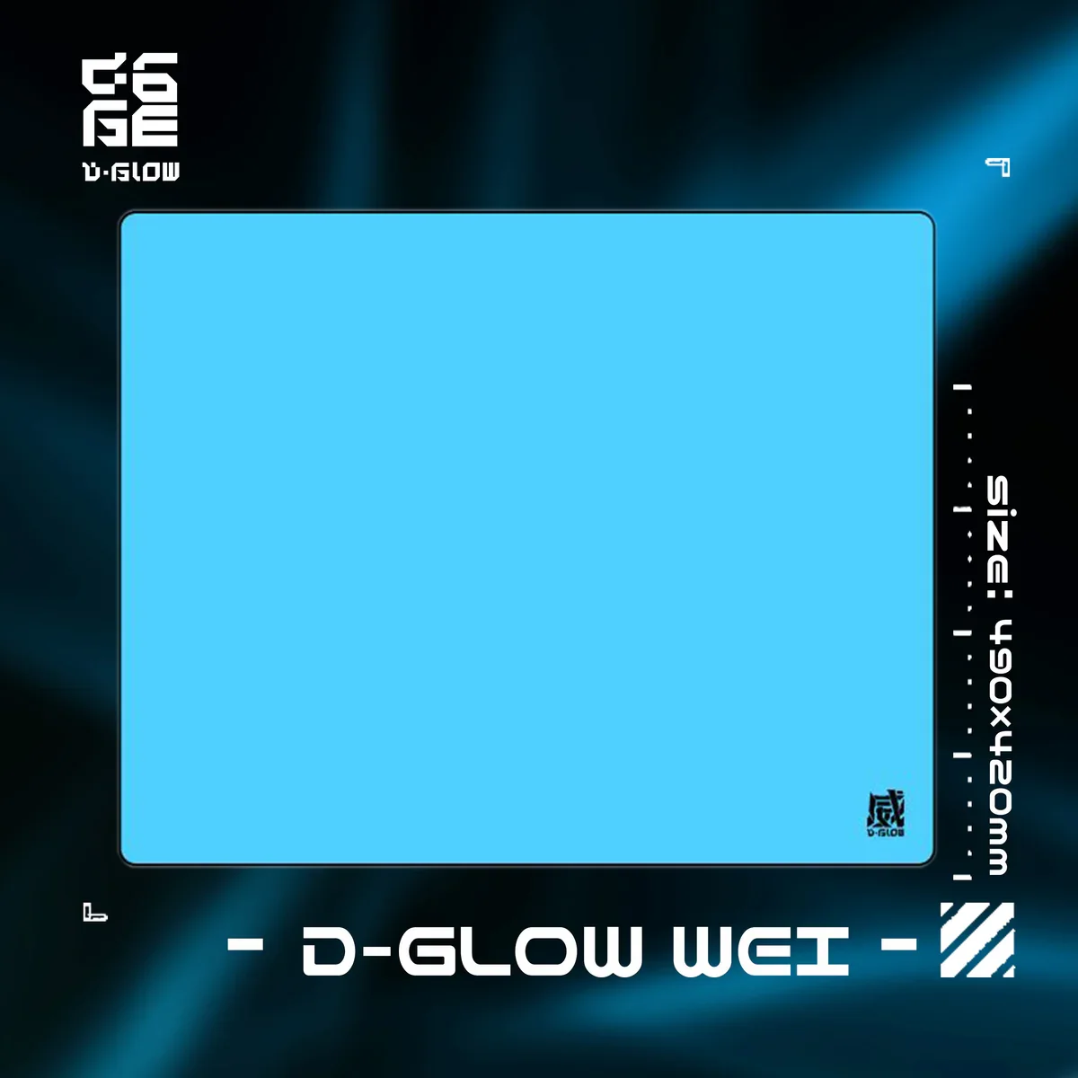 

D-Glow *WEI*Gaming Fine Surface E-Sports Mouse Pad Moisture Resistant Sweat Resistant Soft Bottom Adhesive Gaming Mouse Pad