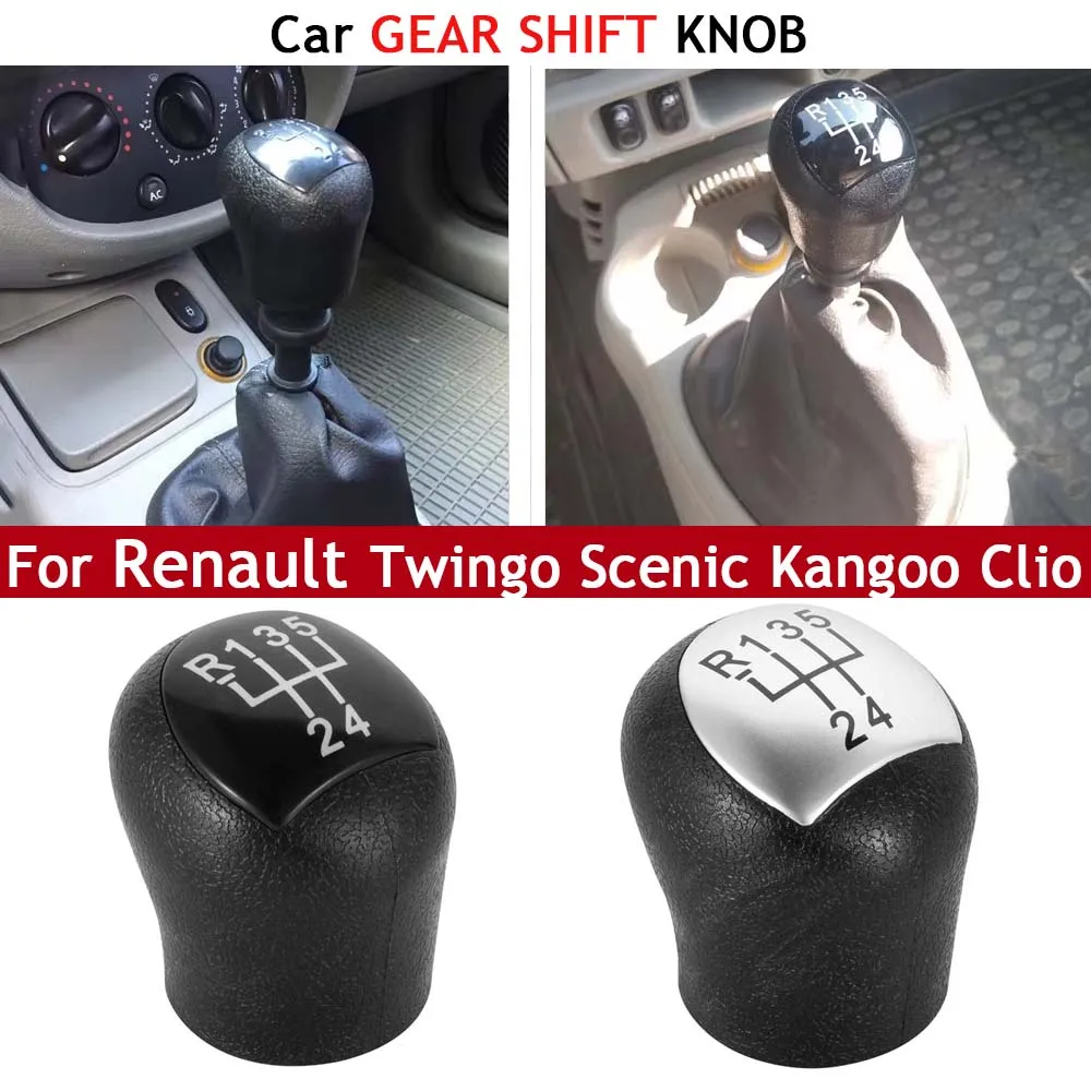 For Renault Twingo Scenic Megane Laguna Kangoo Clio II 2 MK2 172 18 Logan ABS Car Gear Shift Knob Lever Shifter Stick Pen Head