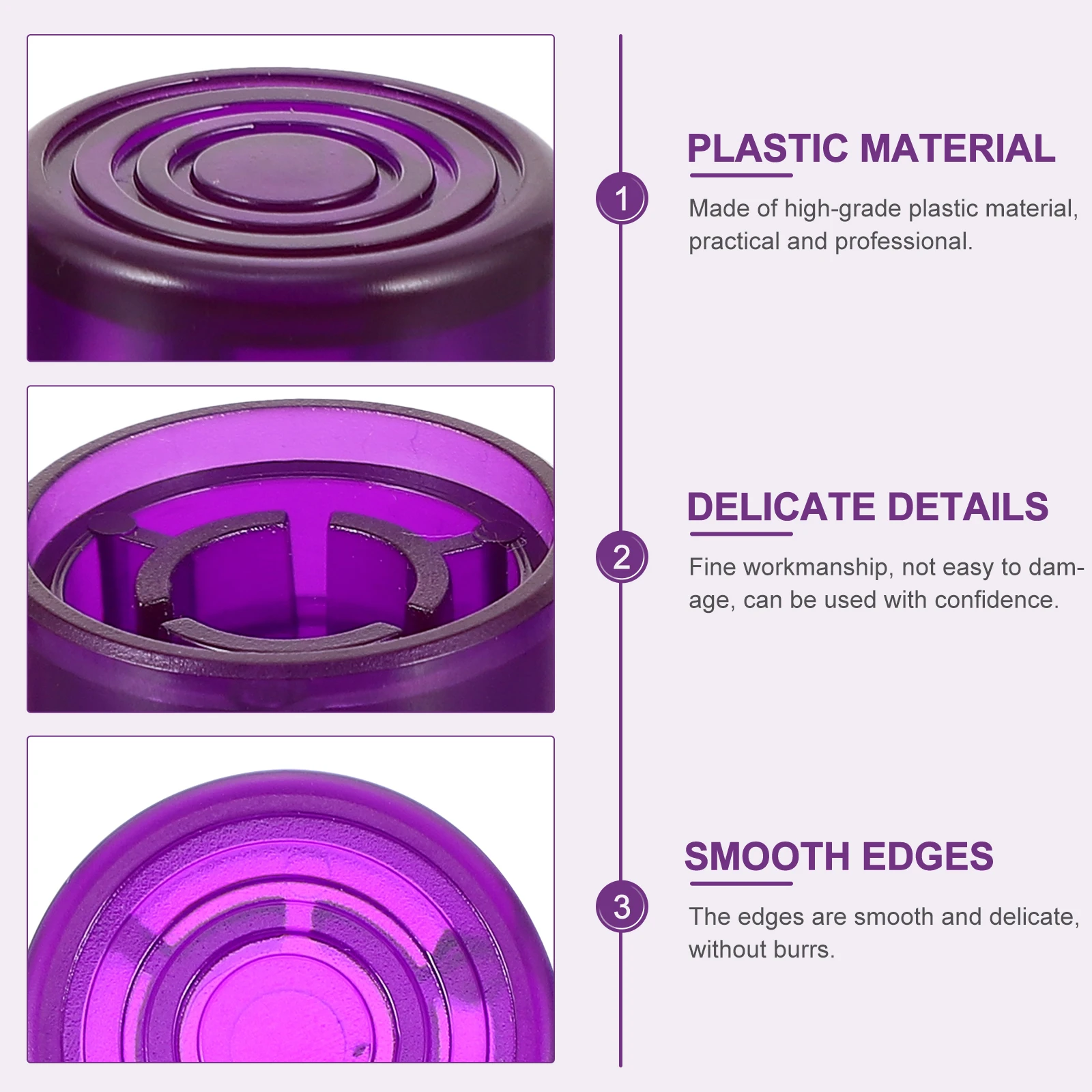 

6pcs Effect Pedal Caps Durable Plastic Footswitch Toppers Transparent Knobs Protective Accessories Guitar Parts