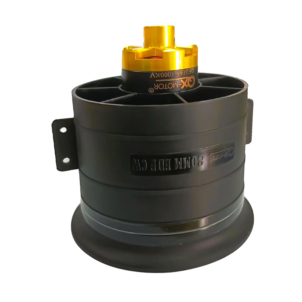 QX-Motor QF3748 QF3538 80mm EDF ventilador de 12 aspas CW CCW con Motor sin escobillas 6S/12S 1000KV 2000KV uso ESC para piezas de juguetes de drones