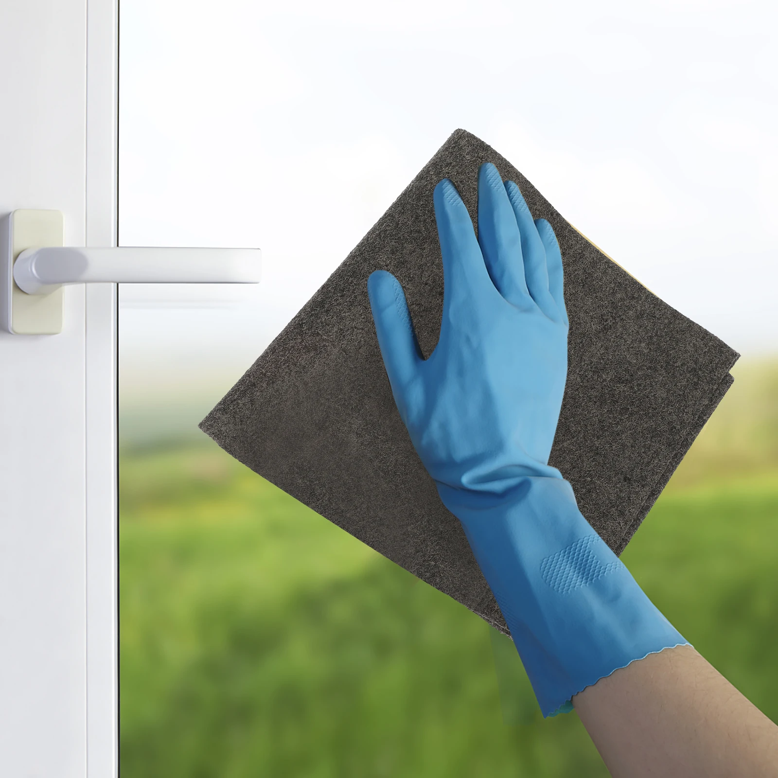 

3pcs Microfiber Cleaning Cloths Durable Lint Free Glass Wiping Towels for Home Car Mirrors Dry Erase Cloth Black