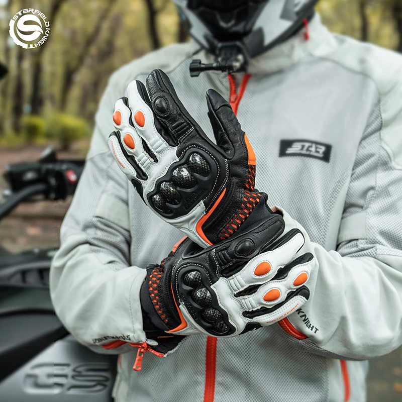 sfk-guantes-de-motocicleta-con-dedos-completos-engranajes-de-proteccion-de-fibra-de-carbono-malla-de-verano-transpirable-cuero-de-cabra-real-antideslizantes-resistentes-al-desgaste