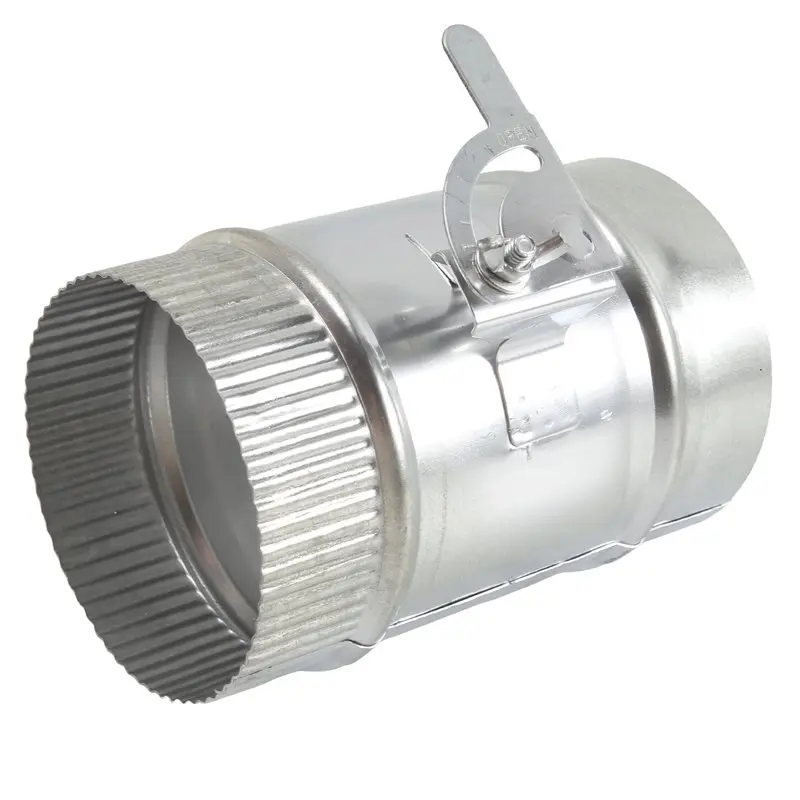 [NEWA64Z!】 4Inch HVAC Duct Manual Volume Damper With Sleeve Galvanized Adjustable Air Flow Duct Hvacair Balance For HVAC,Range H