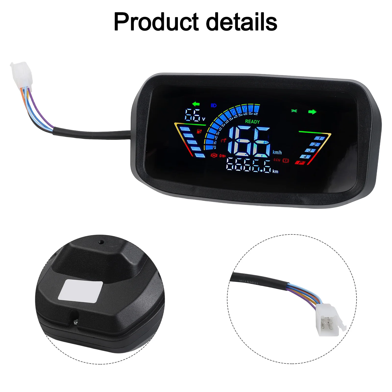 

ЖК-дисплей для электровелосипеда с панелью управления, поддерживающий входное напряжение 48В, 60В, 72В и совместимый с серией двигателей N7GT