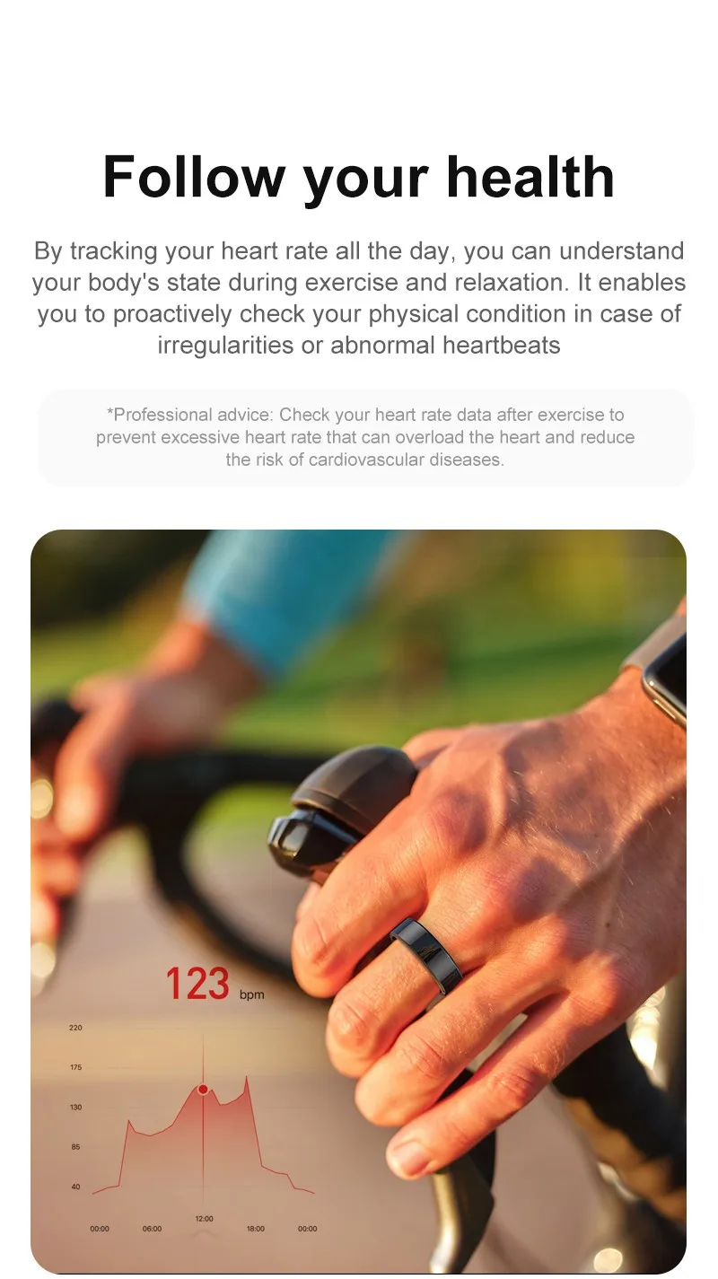 

Новое умное носимое кольцо, трекер здоровья, монитор стресса сна, умное кольцо с мониторингом здоровья