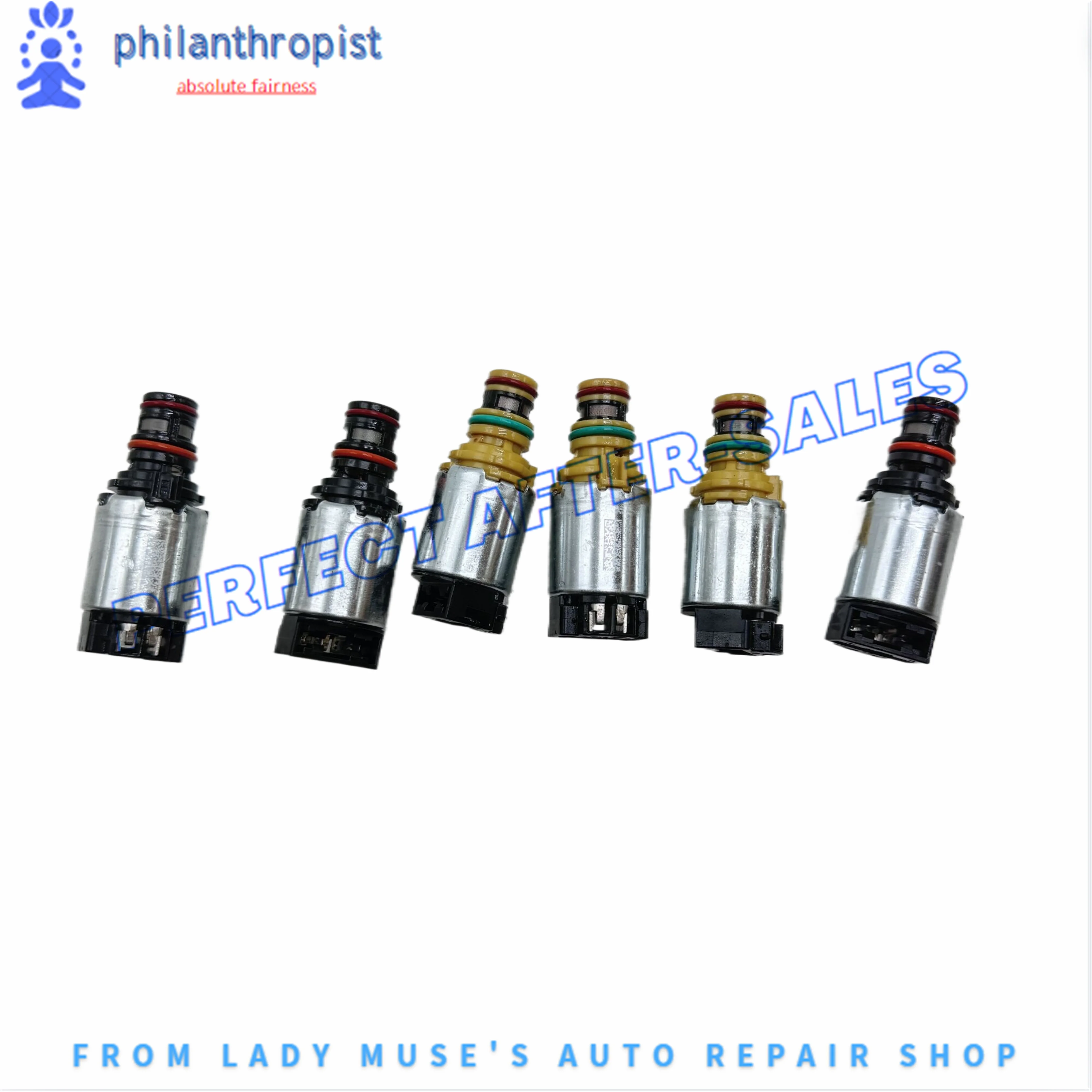 For Chevrolet Cruze Epica Lacetti Astra Antara Saab 9'4 OEM Genuine 6PCS 6T45E 6T40 Transmission Shift Solenoid Valve