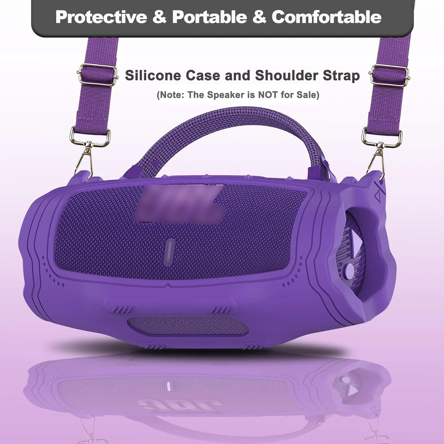 Silikon-Schutzhülle und Hartschalen-Tragetasche und Schultergurt für JBL Charge 6, tragbares Bluetooth-Lautsprecher-Zubehör – Detail 29