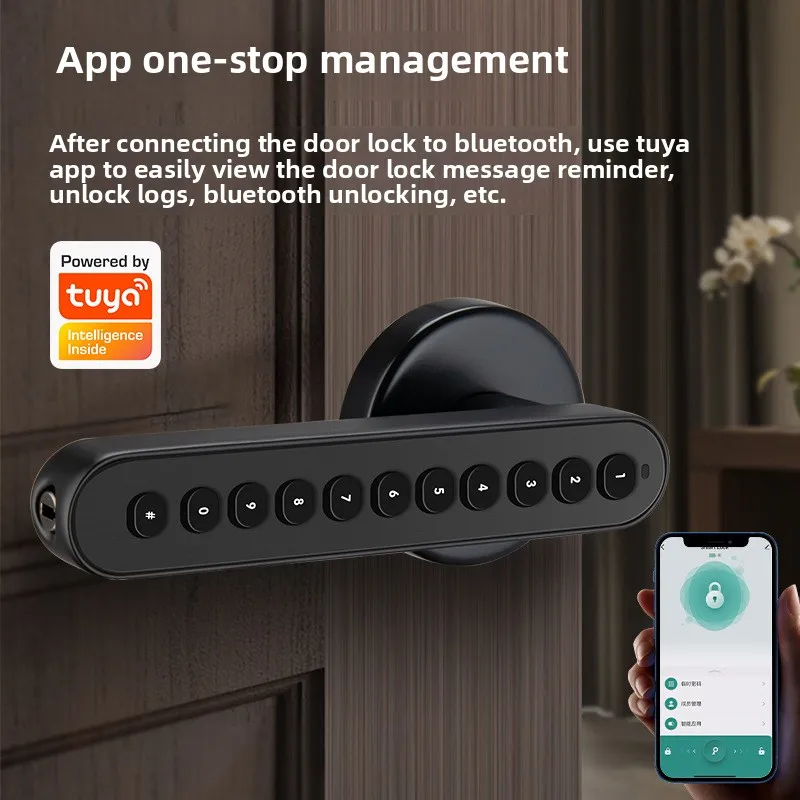 È possibile tenere la maniglia, il pulsante in silicone Smart Lock è impermeabile.