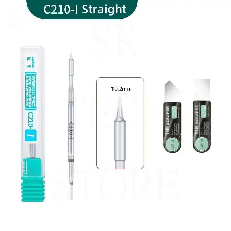 C210 I/K/Si/SK سبيكة لحام نصائح 210 التدفئة الأساسية كفاءة التوصيل الحراري YIHUA لإصلاح محطة اللحام