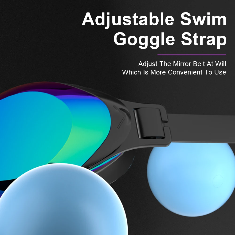 JSJM Gafas de natación UV antiniebla silicona ajuste profesional - imagen 2