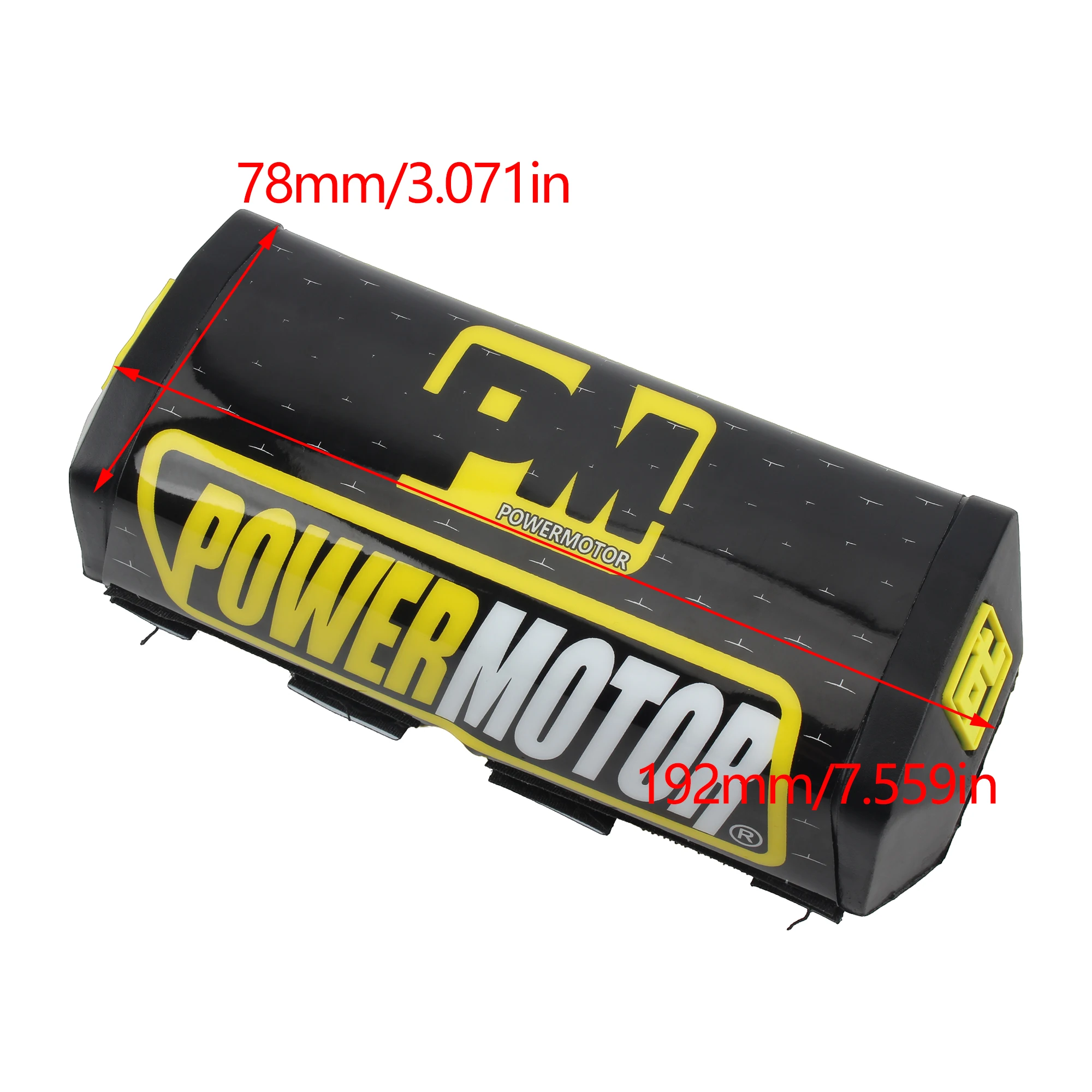 PowerMotor Motorcycle Square Handlebar Pad Chest Protector Pad 1-1/8" Handlebar Bumpers Mousse Guidon For Motocross Dirt Bike image 2