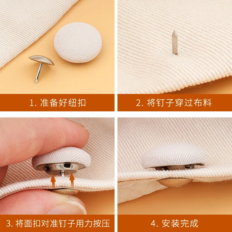 Free sewing hat hat top wrapping cloth button round nail button press button repair duck tongue cap baseball sun hat decorative