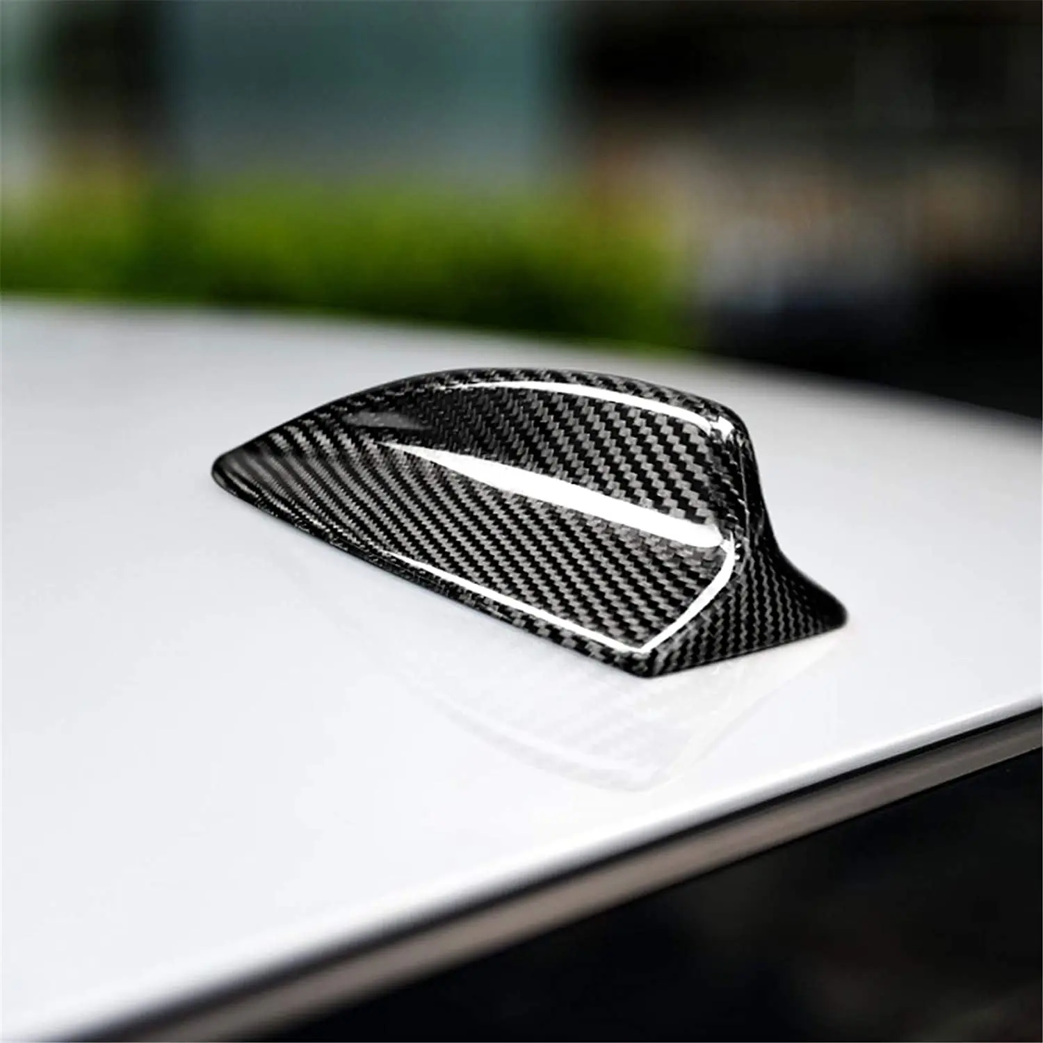 【AC77 Top !! 】For 3 Series E90 E92 X1 X5 X3 X6 Car Antenna Shark Fin Cover Trim Carbon Fiber Style ABS Accessories
