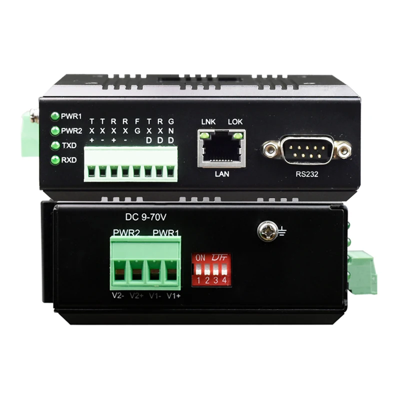 Cheap Price Serial Ethernet Converter 1 Channel Rs232 To Ethernet Server Industrial Rail Rs422 To Ethernet