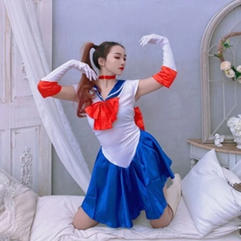 

Сексуальный костюм матроски для косплея, аниме-костюм для ролевых игр, цельный наряд для выступлений, нейлоновый материал, эксклюзив онлайн-продажи