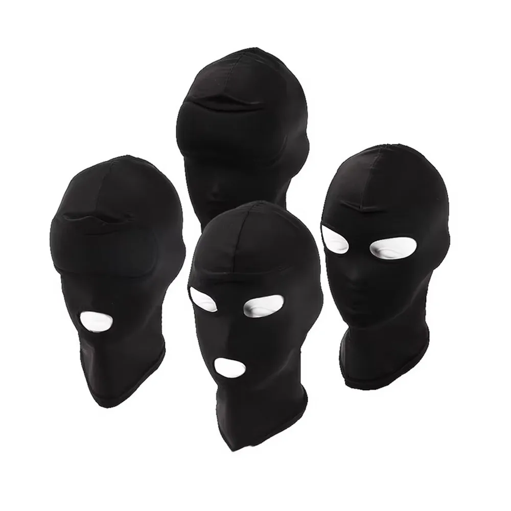 ยืดหยุ่นสูงBondage Hood SlaveเปิดเผยหมวกBDSMของเล่นเร้าอารมณ์Restraints Bondageอุปกรณ์ผู้ใหญ่ผลิตภัณฑ์