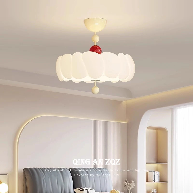Cream Style Bedroom Ceiling Lights LED Children's Room Light Modern Warm Romantic Baby Room Boy Girl Bedroom Cloud Ceiling Lamps
