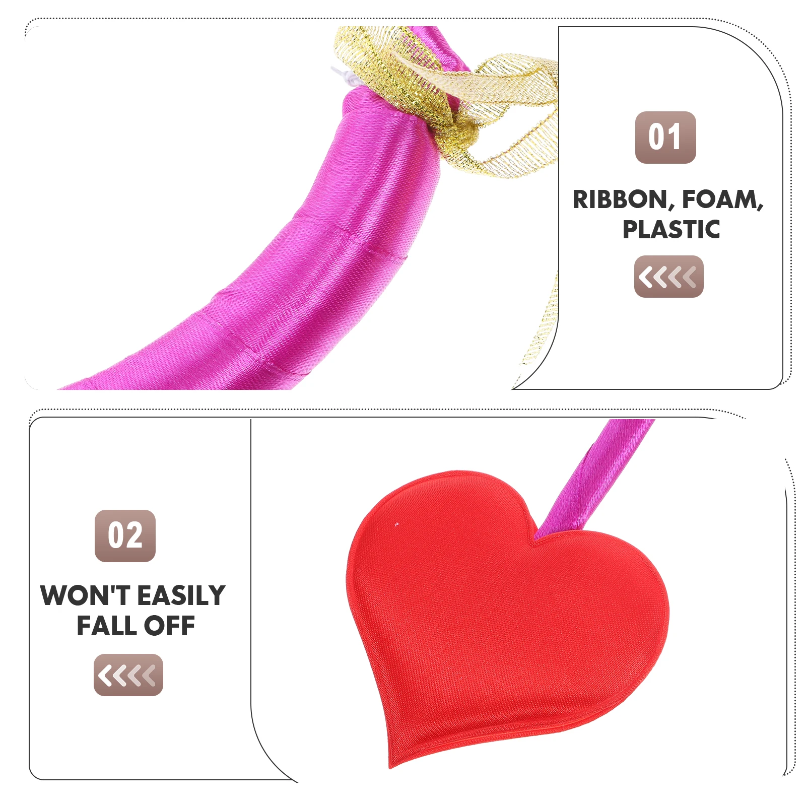 1 zestaw Opaska Aniołek Walentynki Amor Łuk Strzała Kostium Dekoracyjny Rekwizyt na Imprezę Cosplay Prezent