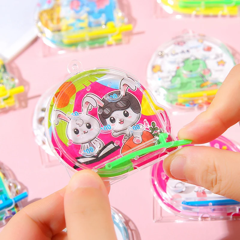 15Pcs Cartoon Animal Pin Ball Maze Puzzle Game Educational Toys for Kids Birthday Party Favors School Gifts Pinata Goodie Bag