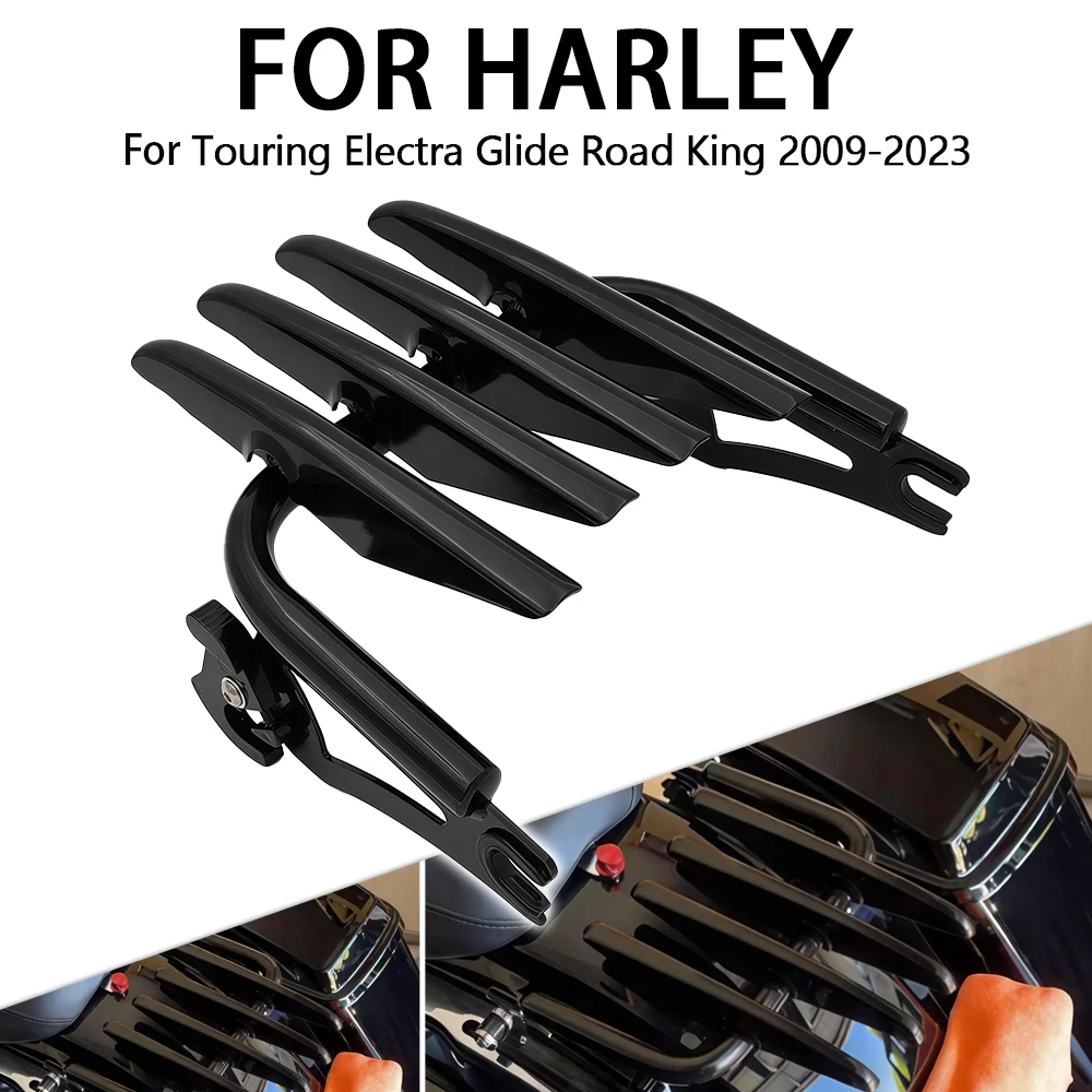 

For Harley Touring Street Electra Glide Road King FLHT FLHX FLHR 2009 - 2023 Motorcycle Accessories Black Stealth Luggage Rack