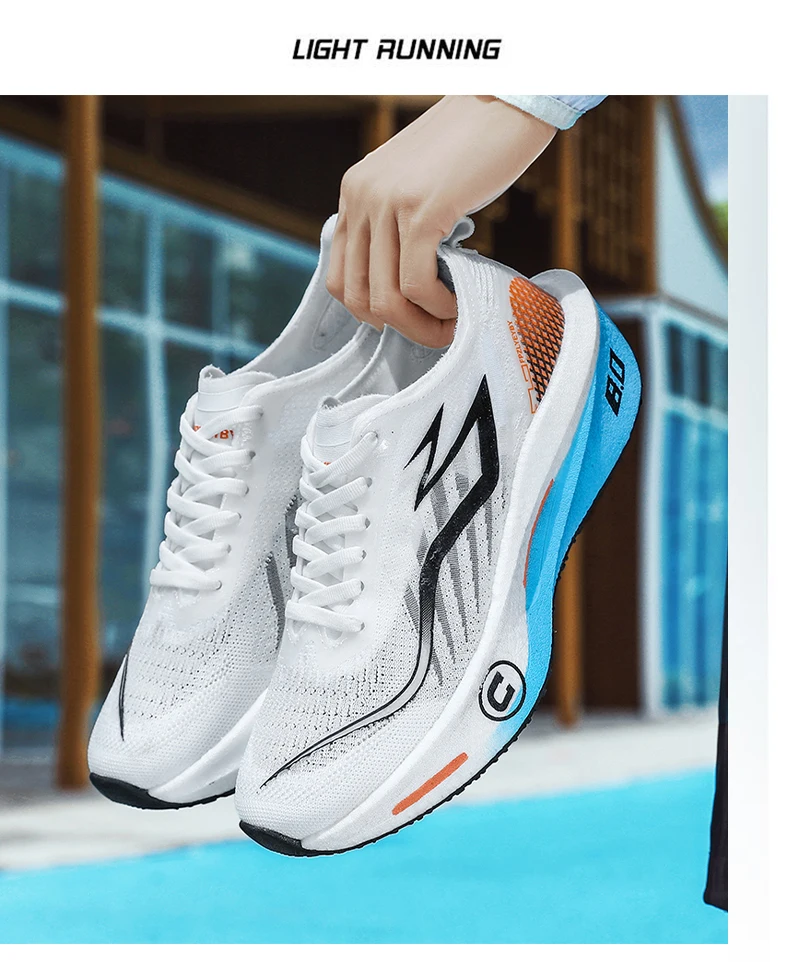 Herren Laufschuhe Atmungsaktive Carbonplatte Sportschuhe Bequeme Trainingsschuhe Outdoor Marathon Jogging Damen Tennisschuhe – Detail 21
